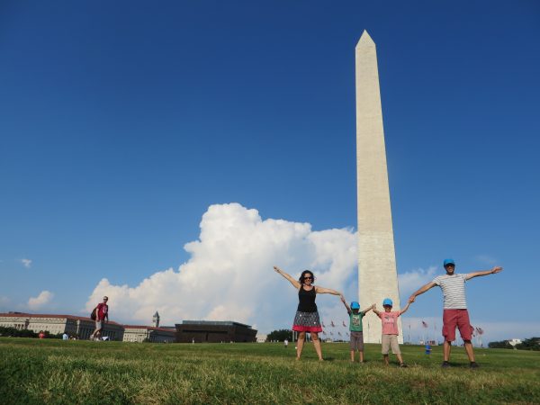 El gran obelisco recuerda al presidente George Washington